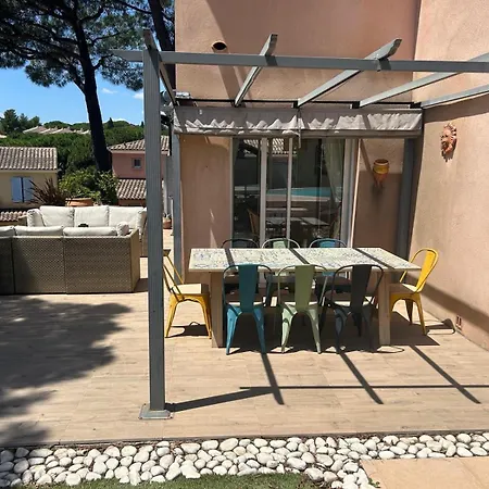 4 Bed-sleeps 8-private Pool-hottub-aircon Вилла La Garonnette-Plage
