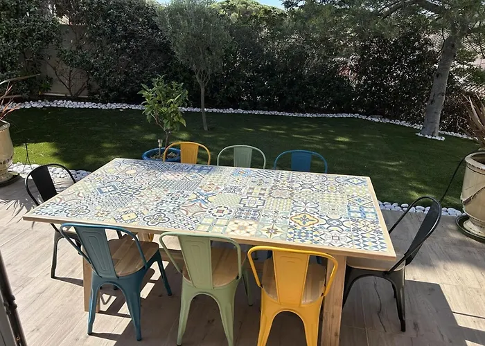 4 Bed-sleeps 8-private Pool-hottub-aircon Вилла La Garonnette-Plage
